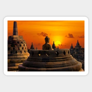 Sunrise Borobudur. Sticker